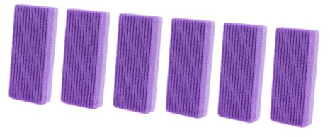 Pediküre Bimsstein 6 Stück aus Pu Violett zum Entfernen Abgestorbener Haut | Reibstein für Hornhaut, Peeling Werkzeug zur Fußpflege, Fußpflege Skalpell