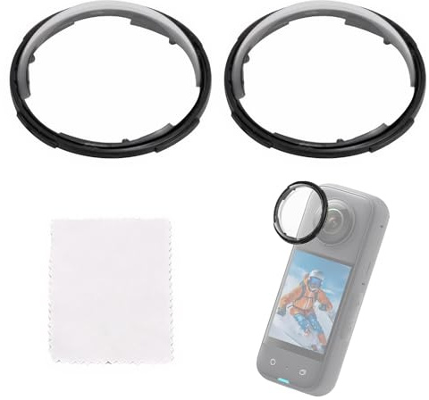 2 Stück Premium-Linsenschutz Passend für Insta 360 X4 Objektivschutzfolie Anti-Scratch Insta 360 X4 Zubehör,Drehbares Objektivschutz Zubehör Hohe Transparenz,Anti-Fingerprint(Mit Reinigungstuch*1)
