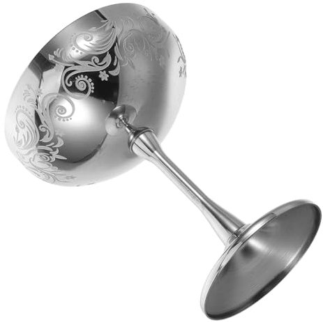 Gatuida Coppa per Gelato Acciaio Inossidabile con Finitura Bicchiere Decorativo per Dessert e Vino