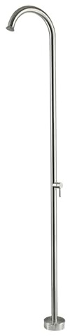 XJTNLB Doccia da Giardino Esterno Doccia a Terra da Giardino Piscina per Sauna Doccia per Acqua Calda e Fredda