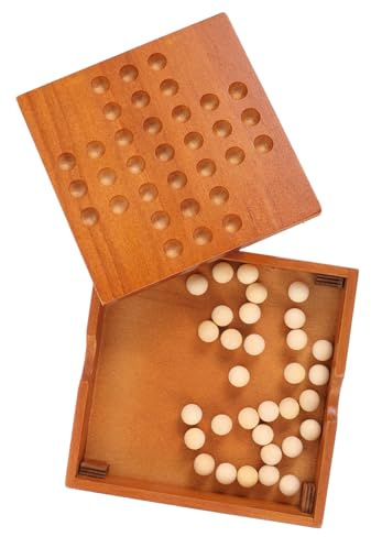 Kongming Schachspiel für Erwachsene als Einzelschach | Khaki, Brettspiel für Erwachsene, Lernspielzeug mit Fokus Geduld und Geschicklichkeit