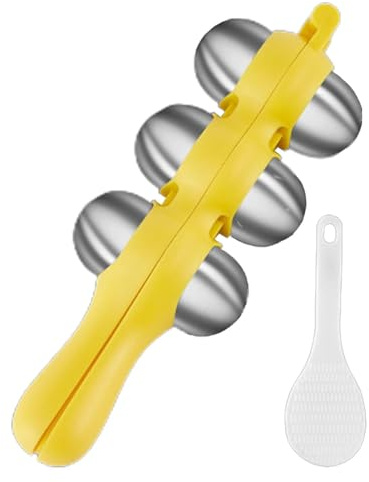 Generisch Moule à sushi en acier inoxydable pour la cuisson - Grande boule de riz adhésive pour une mise en forme facile - Outil de cuisine durable pour un usage domestique