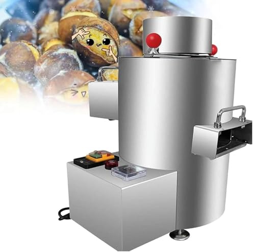 HuanEssentric Cascanueces Máquina,Peladora Eléctrica Automática Acero Inoxidable for Pelar Castañas,Pequeño Puesto Desgranadora Nueces para Muchos Tamaños