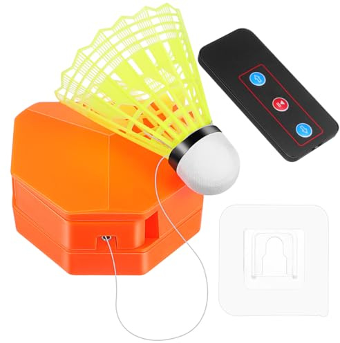 iplusmile Badminton Trainer Rebound Trainer Mit Fernbedienung Elektrisches Badminton-Trainingsgerät Für Für 1 Person Selbsttraining Zu Hause Und Indoor Mit Nylon-Federball