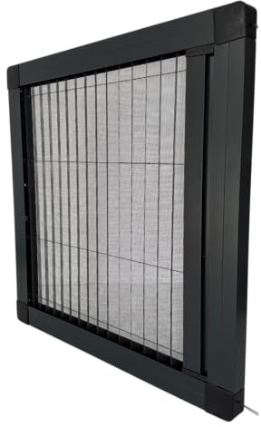 Plissee Fliegengitter nach Maß | Individuell konfigurierbarer Insektenschutz für Fenster, Türen & Dachfenster | Aluminiumrahmen | Optional ohne Bohren