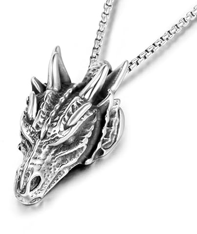 TABOJS Nordisk hip-hop street mode trend pirat run yxa av skalle personlighet trend skalle heligt svärd mörk drake fighter flygande drake falk halsband flera alternativ
