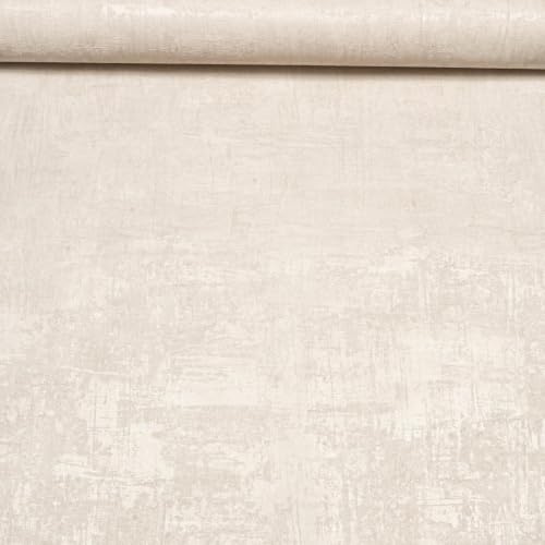 SOPHIE LAURENCE Cream Industrial Effect Wallpaper Off White Neutral Vinyl Slightly Imperfect Full 10m Roll