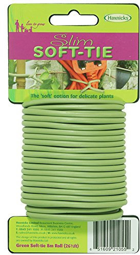 Tildenet/Haxnicks Slim Soft Tie - Grün, 8 Meter, Durchmesser 3,5mm (TIE050101), Pflanzen anbinden, Garten