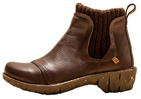 El Naturalista Damen Chelsea Boots Yggdrasil, Frauen Stiefeletten,Wechselfußbett,Warmfutter,Winterstiefeletten,Stiefel,Brown,36 EU / 3.5 UK