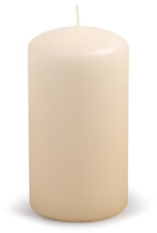 DONAU HOME Stumpenkerzen Klassische Kerze/Creme, Beige/ 1 Stück / 15 x Ø 8 cm Unparfümiert/zur Dekoration / 75 Stunden Brenndauer/Deko Kerzen Wachskerze/Tischkerzen Altar-Kerze