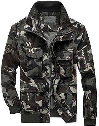 YJKJ Grembiule Saldatore, Giacca da Saldatore, Cotone 99% Nuova Fibra di Poliestere 1% Camuffare Molteplici Tasche Uniforme da Combattimento Non Sbiadire,XXXL