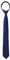 Allegra K Herren Vorgebundene feine verstellbare Reißverschluss Streifen Tie Krawatte Navy Blau One Size