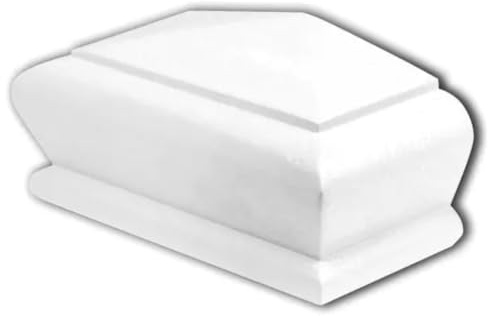Cambridge White Primed Pyramid Caps, recessed to Suit a 90mm x 90mm Newel (Half)