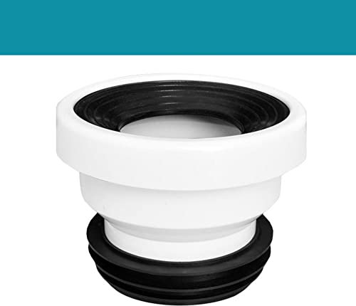 Lioaeust WC-Rohrdüse Abfluss gerade, Wc Anschluss Düse Anschluss Toilettenrohr Düse Abfluss gerade exzentrisch glatt Erdrohr (gerade)