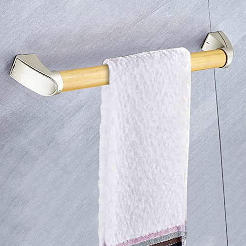 FUYAO Handtuchhalter Bad Holz Handtuchstange Badezimmer Wand-Handtuchhalter Multifunktional Handtuchhalter Wasserdicht rutschfest Armlehnen Für Badezimmer Küchen Toilette,50cm