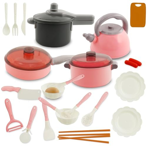 Kinder matschküche Zubehör,26 Stück Kinderküche Zubehör,Küchenspielzeug,Matschküche Zubehör Outdoor,Spielküche Küche,Lernspielzeug Geschenk,Küche Spielzeug für Jungen Mädchen