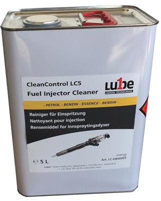 Lube1 CC Einspritzung Benzin 5L I Injektoren Reiniger Benzin & System Reiniger I Einspritzdüsen Reiniger erhöht Zündwilligkeit I Für Lube1 CleanControl LC5