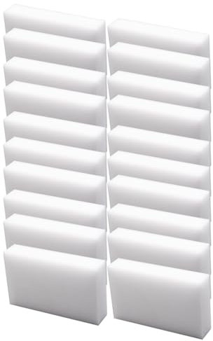 Spugna per la pulizia, 20 spugne magiche in gomma per la pulizia, utilizzate per cucina, pavimenti, vasca da bagno, detergente per pareti e anche per macchie ostinate e sporco