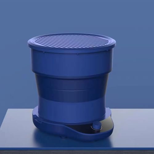 CJBWJM Lavadora portátil, minilavadora, diseño Plegable para Viajes, Viajes de Negocios o Habitaciones universitarias, Ahorro de Espacio(Azul)