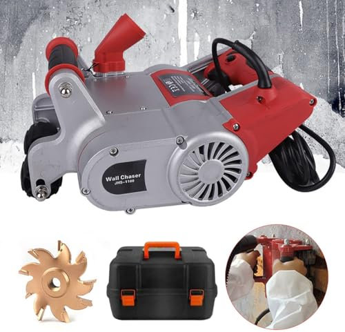 Machine de découpe de rainures murales, Machine de découpe de béton électrique avec Lames de 25 mm/35 mm, pour électriciens, plombiers et Autres Entrepreneurs, 25 mm