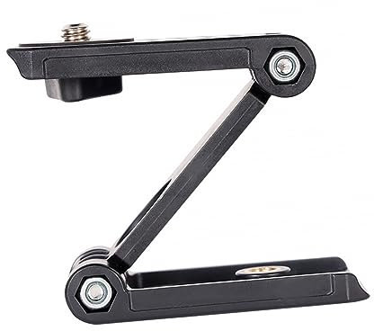 ETHZZLE Z Type Folding Tilt Camera Bracket for Smartphones Multi-angle Mobile Phone Holder Lightweight and Portable Tripod Mount for Photography and Video Use