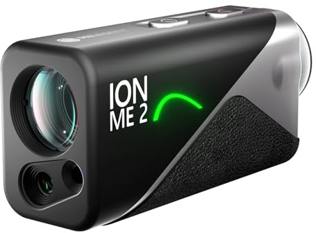 MILESEEY IONME2 Golfavståndsmätare med lutning-1100 yards laseravståndsmätare med röd och grön display, 0,1 sekunders flaggstångslåsning med vibration och boll-till-pin-läge, magnetisk