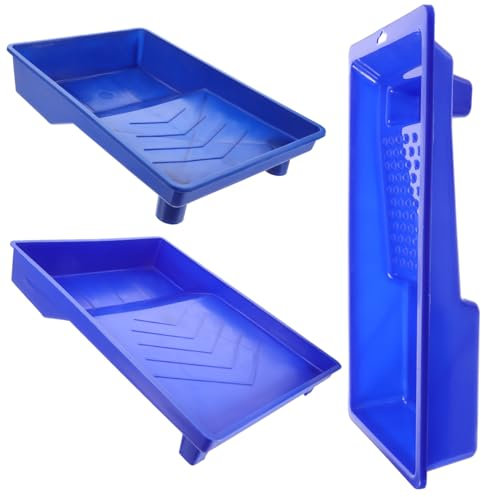 Mipcase 3pezzi Vassoi Per Vernice e Pigmenti Contenitore Per Miscelazione e Conservazione Della Vernice Portapennelli Compatto e Leggero Adatto Per Artisti Mano e Destrorsi