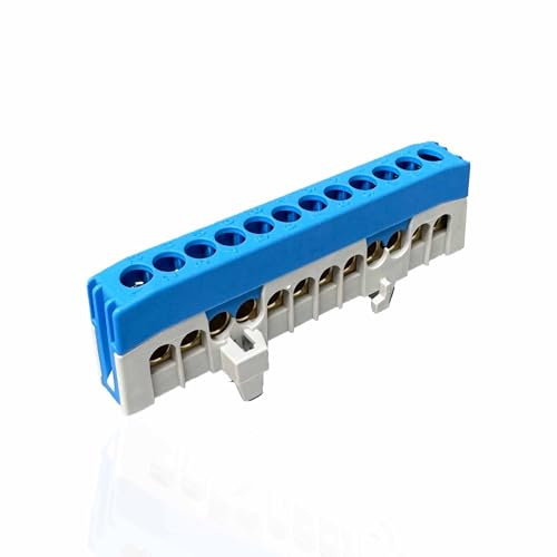 SD ProfiLine Verteilerklemme N12-F2 blau /PE12-F2 grün/gelb /A12-F2 grau, 12-polig, 1 Stück (blau)