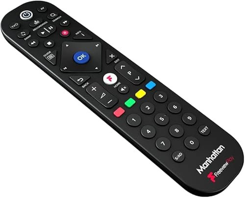 Genuine Replacement Remote Control for Manhattan T4.R 1TB T4-R 4K Freeview Play Recorder