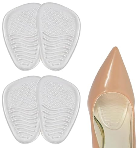 LACHT 2 Paires Demi Semelles Coussinet, Semelles Coussinet Plantaires, demi semelle silicone avant pied pour Les Femmes Porter Les Chaussures à Talons Hauts