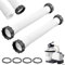 Taicols 2 mangueras de piscina de 40 cm, manguera de repuesto universal para bomba de piscina, manguera de filtro con tuercas, mangueras de piscina de 3,8 cm de diámetro, para piscinas sobre el suelo