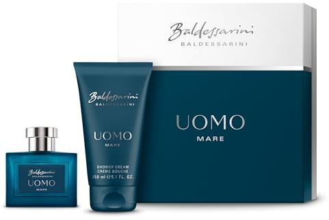 Baldessarini® Uomo Mare | Duo Set | Eau de Toilette Natural Spray & Shower Gel 150 ml