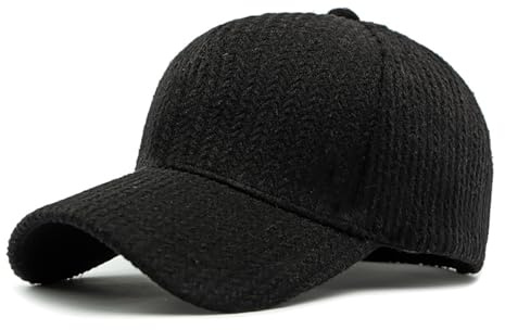 YAMEE Cappello Baseball Donna Lana Mista Invernale,Cappellino Stile retrò,Cappello con Visiera Donna Caldo Anti-UV,Berretto per Escursionismo attività all'Aperto