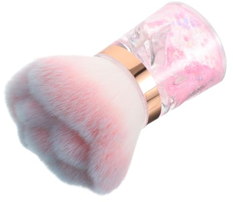 WEKADRIN Pinceau pour Ongles Forme Fleur Brosse Douce Poussière Manucure Réutilisable Portable pour Nail Art Acrylic Powder Removal