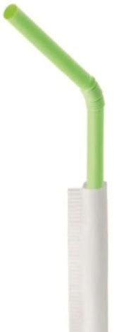 DOT Horeca Solutions 400 Cannucce Pieghevoli Verdi monouso robuste incartate singolarmente 24 cm per bevande fredde e cocktail