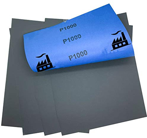 Dipoxy - Papel de lija (100 unidades, resistente al agua, hoja de 230 x 280 mm)