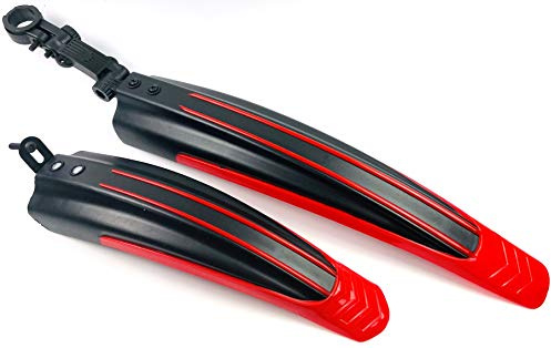 Hallenwerk 2er Set Schutzblech Fahrrad Spritzschutz für Vorne und Hinten Kotflügel jurfahr Farbe: