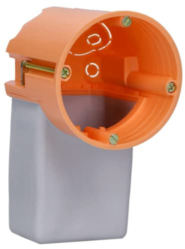 Voxura Hohlwand-Elektronikdose Tunneldose Gerätedose Schalterdose 75mm tief HW Ø 68mm Orange 1 Stück