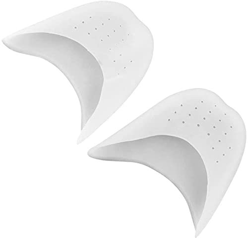 V&AMYA Punte in silicone per dita dei piedi, 2 pezzi protezione punte dei piedi in gel al silicone, salvapunte in gel morbido