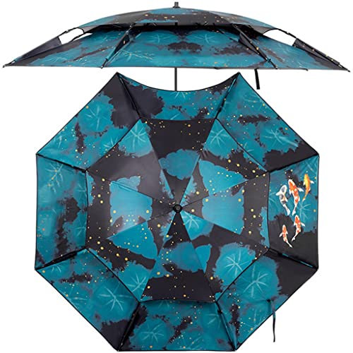 DUNAKE Sombrilla Terraza Exterior Parasol De Jardín Sombrilla De Jardin Parasol Excentrico con Manivela, 8 Varillas De Fibra De Vidrio, Rotación De 360 ​​° para Balcón (Color : 2.4m)