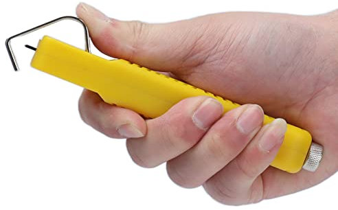 Tyenaza Cable Stripping Knife, Coaxial Wire Stripper Mini Knife Stripping Cutter Plier Crimping Tool for All Standard Round Cables