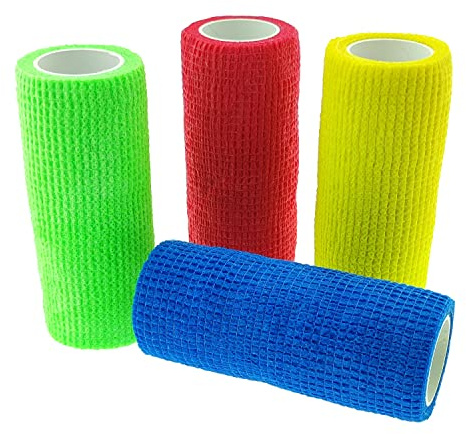 varivendo Notizblock + 18 Stück Figo Bandage elastische selbsthaftende Haftbandage 10 cm x 2,8 m