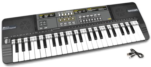 Bontempi | MelodyKey - Tastiera a 44 Tasti con Passo Medio, Connessione USB e Opzioni di Ascolto Personale, 555x180x60 mm