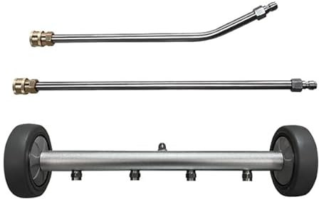 Tagtight Hochdruckreiniger Auto, Unterboden Autowäsche Wasserbesen mit 2 Verlängerungsstangen, Auto Unterbodenreiniger, Wasserbesen mit 4 Sprühdüsen, Oberflächenreiniger für Hochdruckreiniger