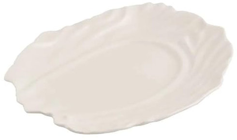 Piatto da Festa Piatto da pranzo in ceramica con struttura irregolare creativa Piatto da dessert speciale for ristorante Piatto da sushi Piatti da snack Stoviglie bianche pure Piatto Pizza (Color : B