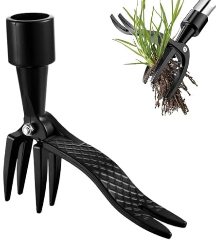 Tuofang Unkrautstecher Abnehmbares Werkzeug zur Unkrautentfernung, Stand-Unkrautstecher und Wurzelentferner, Weed Remover Tool mit Langem Stiel, Anwendbar Jäten, Gartenarbeit, Gartengeräte