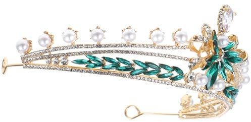 Homoyoyo Strass Hochzeit Krone Jga Accessoires Frauen Braut-perlenbogen-kronen-kopfschmuck Strass-tiara Für Frauen Für Hochzeiten Geburtstage Braut-stirnband