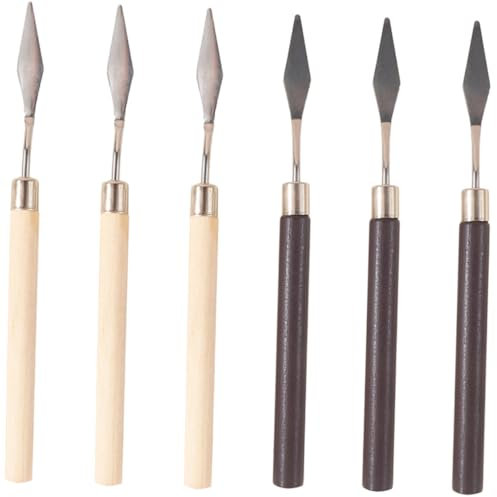 ULDIGI 6 Stück Edelstahl Make up Mischstab Kosmetikspatel Nagellack Rührstäbchen Für Nailart Und Gesichtscreme Hygienisch Langlebig Multifunktional Passend Für Schönheitssalon Und Privatgebrauch