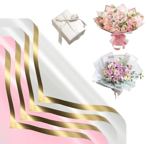 DHFUCNKO 20Blat Wasserfeste Bouquet Papier Blumenpapier Blumenstrauß Papier | Koreanischer Papier Flower Bouquet Verpackungspapier 58cm Buket Papier Wrapping Paper Flower Weihnachtsstrauß Geschenkpapier