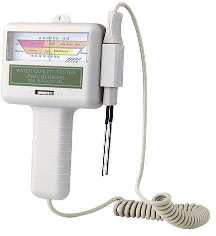 KITANDOVE 1stück Wasserqualitätstester Für Pool Ph Und Chlor-messgerät Tragbarer Wasseranalysator Batterie Einfach Präzise Und Sofortige Ergebnisse Für Sicheres Schwimmen